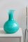 Vaso vintage in vetro di Murano verde H: 28 cm, Immagine 1
