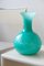 Vaso vintage in vetro di Murano verde H: 28 cm, Immagine 4