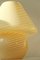 Extra große gelbe Vintage Murano Pilz Lampe H: 37,5 cm 7