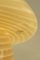 Extra große gelbe Vintage Murano Pilz Lampe H: 37,5 cm 8