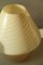 Extra große gelbe Vintage Murano Pilz Lampe H: 37,5 cm 2