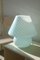 Lampada a fungo vintage in vetro di Murano blu H: 38 cm, Immagine 1