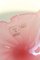 Cuenco vintage en forma de hoja de cristal de Murano rosa, Imagen 2
