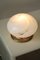 Lámpara de mesa vintage de cristal de Murano en blanco, Imagen 5