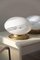 Lampada da tavolo vintage in vetro di Murano bianco, Immagine 4