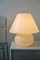Extra große gelbe Vintage Murano Pilz Lampe H: 40 cm 3
