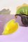 Cuenco Sommerso vintage en forma de concha de cristal de Murano verde y amarillo, Imagen 3