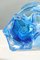 Jarrón vintage de cristal de Murano azul H: 20 cm, Imagen 3