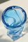 Vintage Murano blaue Vase H: 20 cm 2