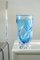 Jarrón vintage de cristal de Murano azul H: 20 cm, Imagen 1