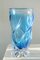 Jarrón vintage de cristal de Murano azul H: 20 cm, Imagen 5