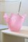 Vintage Murano Pink Handkerchief Glass Bowl Vase 1