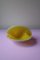 Cuenco vintage de cristal de Murano amarillo, Imagen 5