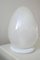 Lámpara de mesa vintage en forma de huevo de Murano H: 38 cm, Imagen 1