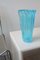 Vaso vintage in vetro di Murano blu H: 26.5 cm, Immagine 4