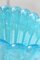 Jarrón vintage de cristal de Murano azul H: 26,5 cm, Imagen 5