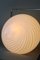 Lámpara de techo en espiral de cristal de Murano blanco, Imagen 4