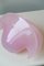 Cuenco vintage grande de cristal de Murano rosa, Imagen 2