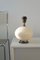 Base per lampada vintage in vetro di Murano color crema H: 26 cm, Immagine 1