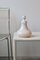 Base de lámpara vintage en blanco crema de Murano H: 23 cm, Imagen 1