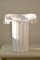 Lampada da tavolo Calla vintage in vetro di Murano bianco H: 26 cm, Immagine 1