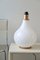 Vintage Large Murano White Swirl Lamp Base, Image 5