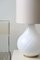 Vintage Large Murano White Swirl Lamp Base, Image 4