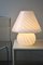 Große weiße Vintage Murano Pilz Lampe H: 40 cm 4
