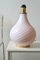 Grand Pied de Lampe Vintage Murano Rose H: 44 cm 7