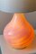 Vintage Large Murano Pink Swirl Lamp Base 8