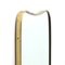 Mirror with Frame in Brass, 1950s 7