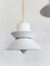 Mid-Century Nordic Style Metal and Glass Pendant Lamp from Glashütte Limburg, 1980s 1
