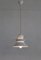 Mid-Century Nordic Style Metal and Glass Pendant Lamp from Glashütte Limburg, 1980s 14
