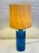 Lámpara de mesa sueca grande de vidrio, años 60, Imagen 2