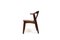 Danish Teak & Leather Cow Horn Chair by H.P. Hansen, Image 2