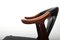 Dänischer Cow Horn Stuhl aus Teak & Leder von HP Hansen 4