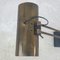 Lámpara de escritorio de latón satinado y hierro fundido, años 40, Imagen 6
