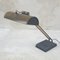 Lámpara de escritorio de latón satinado y hierro fundido, años 40, Imagen 2