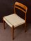 Mid-Century Norwegian Teak Dining Chairs with Paper Cord in Natural Colour, Set of 6 10