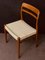 Mid-Century Norwegian Teak Dining Chairs with Paper Cord in Natural Colour, Set of 6, Image 10