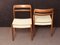 Mid-Century Norwegian Teak Dining Chairs with Paper Cord in Natural Colour, Set of 6 5