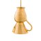 Lámpara colgante Brocca grande dorada de Marco Rocco, Imagen 1