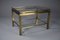 Hollywood Regency Brass and Glass Coffee Side Table from Maison Jansen, Image 3