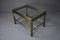 Hollywood Regency Brass and Glass Coffee Side Table from Maison Jansen 5