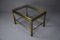 Hollywood Regency Brass and Glass Coffee Side Table from Maison Jansen, Image 5