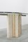 Brass and Travertine Marmol Foot Dining Table, 1960s 8