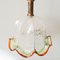 Vintage Murano Glass Flower Pendant Lamp by Carlo Nason for Mazzega, 1970s, Image 8