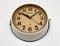 Reloj de pared vintage beige de Seiko Navy, años 70, Imagen 3
