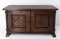 Spanish Chestnut Credenza Sideboard Buffet with Two Doors, 1960s, Image 1