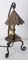 Lámpara de mesa francesa vintage de hierro forjado y cobre, años 60, Imagen 3